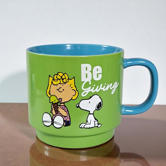 Be Giving - Peanuts Snoopy & Sally with Ice Cream 14oz Ceramic Mug - Picture 3 of 11